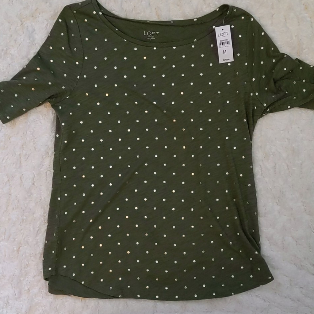 NWT Loft Elbow Tee